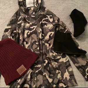 ✨HOST PICK!!✨ Lightweight Camo Rain Jacket